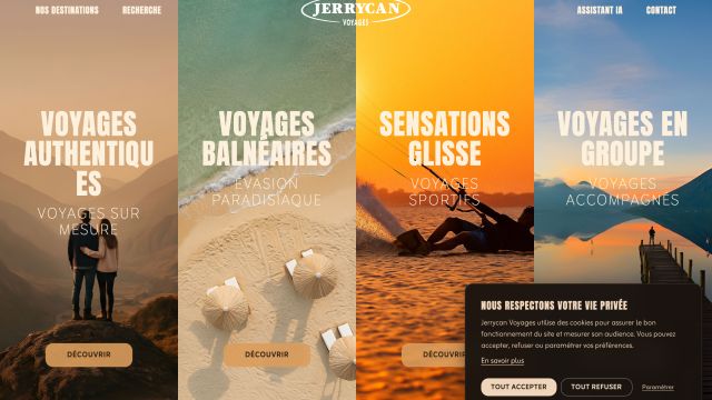 Jerrycan Voyages — référence web Pixinside