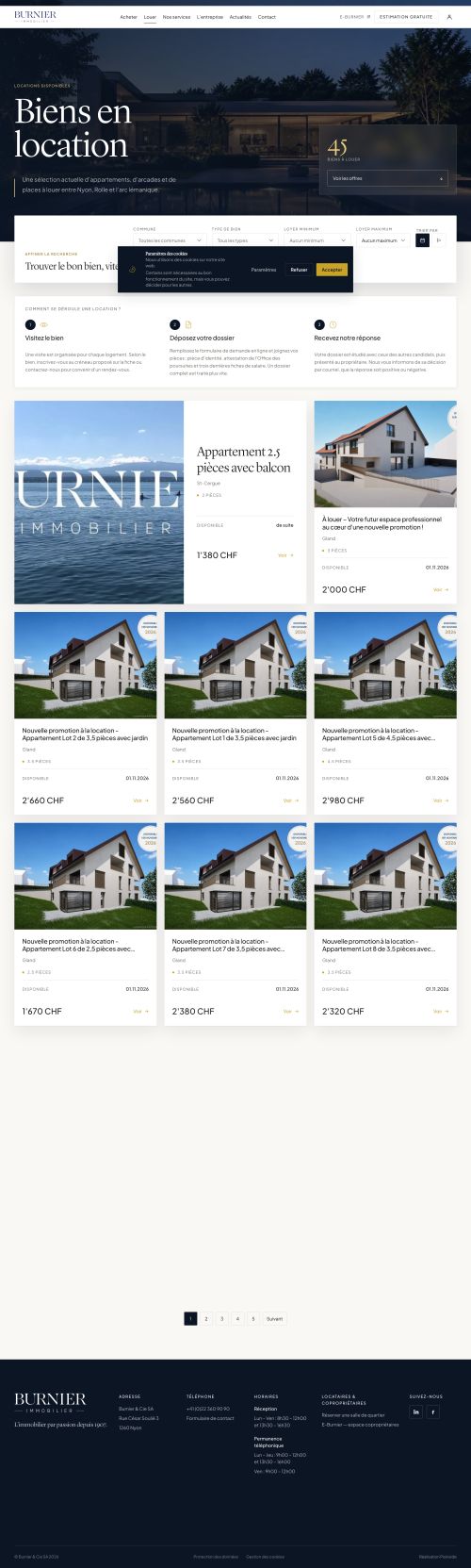 Refonte du site de la régie Burnier & Cie - image 3